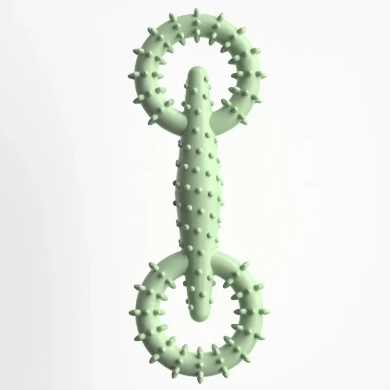 Dog Pull Ring Puppy Chewing Toy Indestructible Pet Pull Ring Toys Interactive Puppy Chew Toy for Boredom Relief Teeth Cleaning