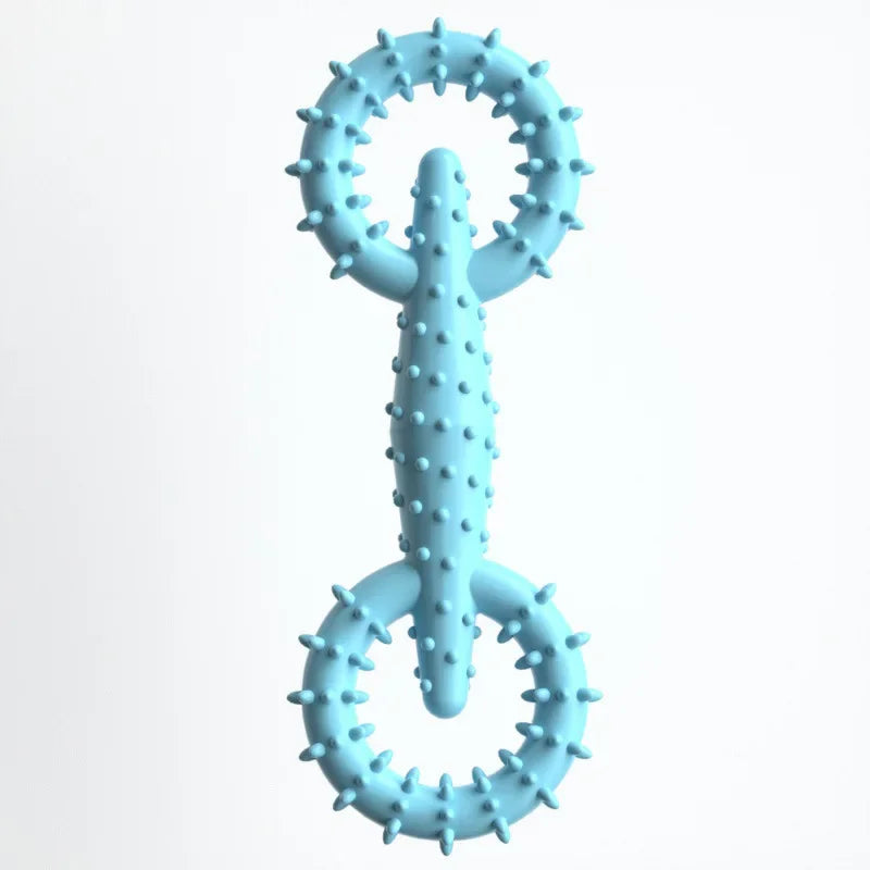 Dog Pull Ring Puppy Chewing Toy Indestructible Pet Pull Ring Toys Interactive Puppy Chew Toy for Boredom Relief Teeth Cleaning