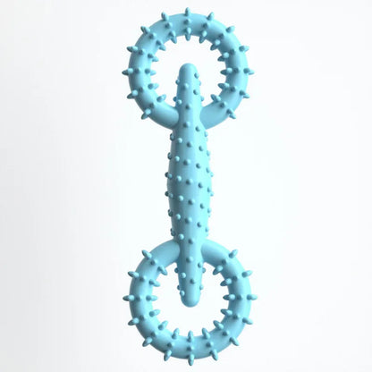 Dog Pull Ring Puppy Chewing Toy Indestructible Pet Pull Ring Toys Interactive Puppy Chew Toy for Boredom Relief Teeth Cleaning
