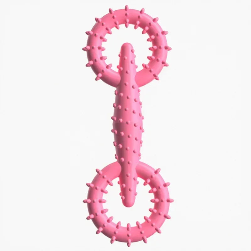 Dog Pull Ring Puppy Chewing Toy Indestructible Pet Pull Ring Toys Interactive Puppy Chew Toy for Boredom Relief Teeth Cleaning