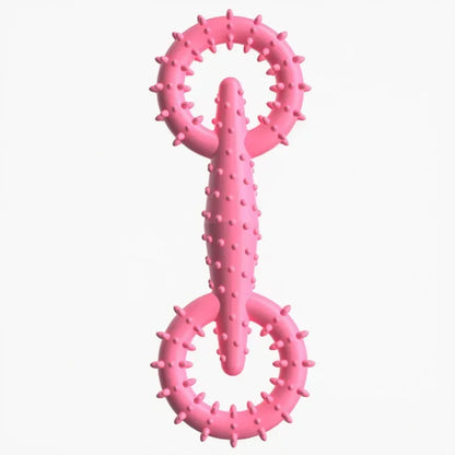 Dog Pull Ring Puppy Chewing Toy Indestructible Pet Pull Ring Toys Interactive Puppy Chew Toy for Boredom Relief Teeth Cleaning